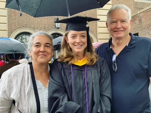 Graduation day with my parents